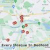 Map of Every Mosque in Bedford